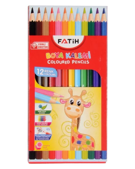 Fatih 12 Renk Kuru Boya Kalemi ürün görseli 1
