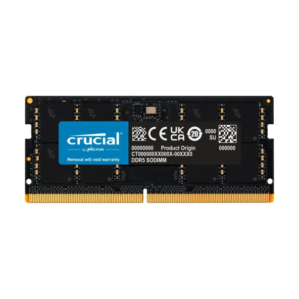 Crucial CT16G48C40S5 16GB DDR5 4800MHz CL40 Notebook Bellek ürün görseli 1