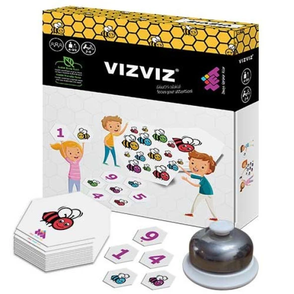 VIZ VIZ Dikkat ve Zeka Oyunu 4+ Yaş 8 Oyuncu ürün görseli 1