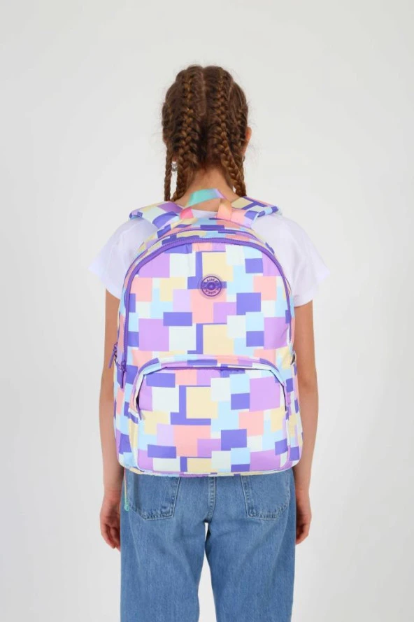 Kaukko Rainbow Sırt Çantası Square Puple K1753 ürün görseli 1