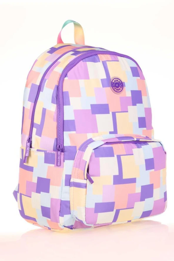 Kaukko Rainbow Sırt Çantası Square Puple K1753 - Resim 4