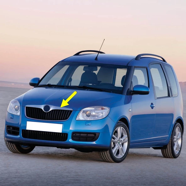 Skoda Roomster 2006-2010 Panjur Üstü Kaput Ucu Krom Çıtası 5J0853633 ürün görseli 1