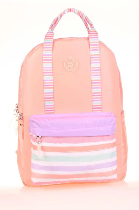 Kaukko Double Stripe Sırt Çantası Salmon K1766 ürün görseli 1