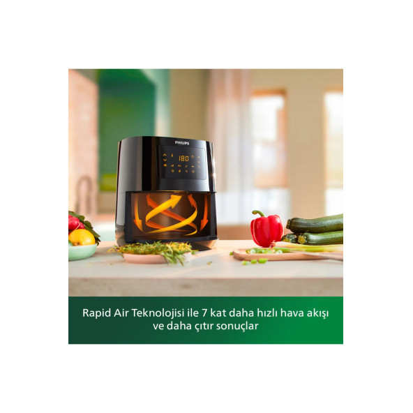 Philips Essential Airfryer HD9252/90 Fritöz - Resim 6