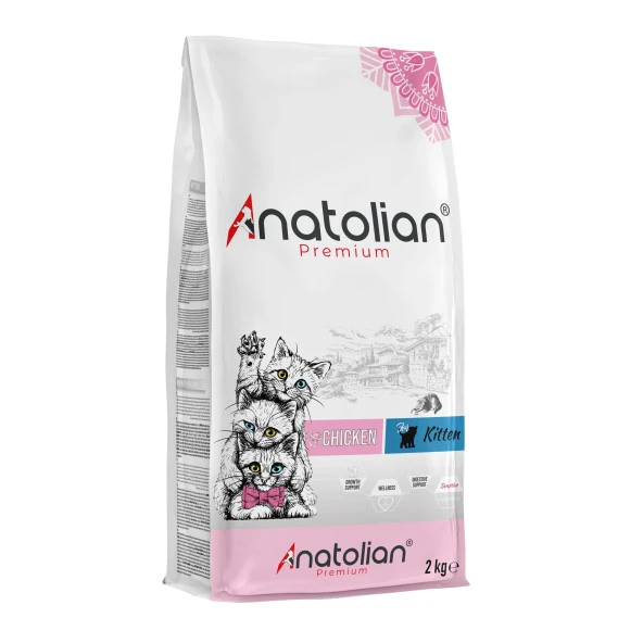 Anatolian Premium Kitten Chicken Tavuklu Yavru Kedi Maması 2 Kg ürün görseli 1