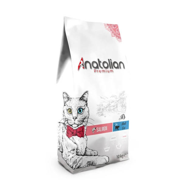 Anatolian Premium Somon Etli Yetişkin Kedi Maması 10 KG ürün görseli 1