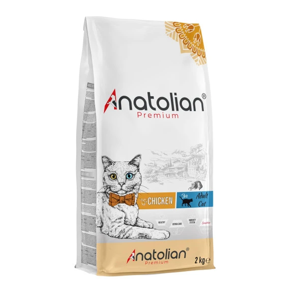Anatolian Premium Adult Chicken Yetişkin Tavuklu Kedi Maması 4 Kg ürün görseli 1