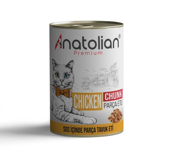 Anatolian Premium Adult Chicken Tavuklu Yetişkin Kedi Konserve 400 gr ürün görseli 1