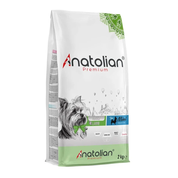 Anatolian Premium Mini Adult Lamb Kuzulu Yetişkin Küçük Irk Köpek Maması 4 Kg ürün görseli 1