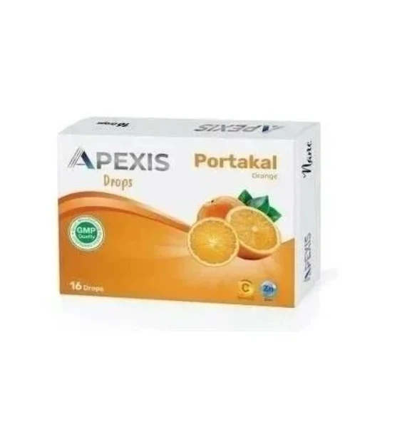 Apexis Drops Portakal Aromalı Pastil 16'lı ürün görseli 1