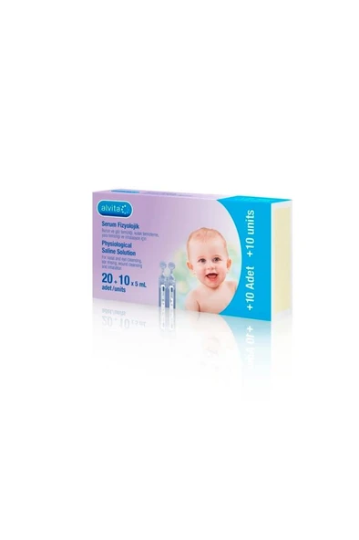 Alvita Serum Fizyolojik 5 Ml X 30 Flakon 3'Lü PAKET (SKT:02/2028) ürün görseli 1
