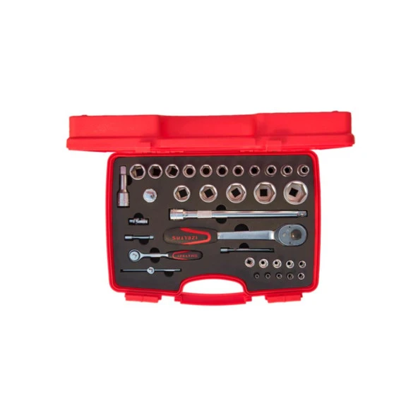 İzeltaş 1113 Altı Köşe Lokma Takımı 1/4 - 1/2'' 35 Parça ürün görseli 1