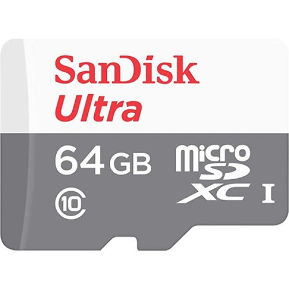SanDisk Ultra SDSQUNR-064G-GN3MN Class 10 UHS-I 64 GB Micro SD Kart ürün görseli 1