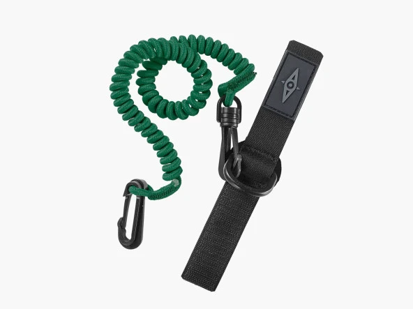 Point65 Paddle Leash Coiled Kürek Tasması-YEŞİL ürün görseli 1