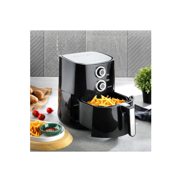 Schafer Thermochef Manuel Airfryer/sıcak Hava Fritözü-siyah ürün görseli 1