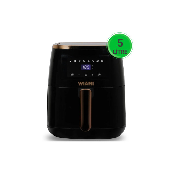 Wiami Wiami Air Fryer 5 Litre Siyah Akıllı Fritöz ürün görseli 1