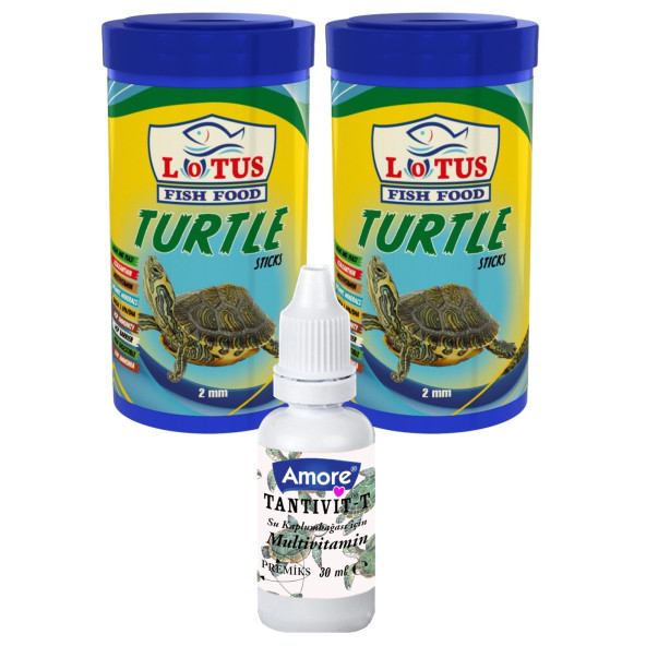 Lotus Turtle Green Sticks 2x100ml Kutu Kaplumbağa Yemi Ve Multivitamin ürün görseli 1
