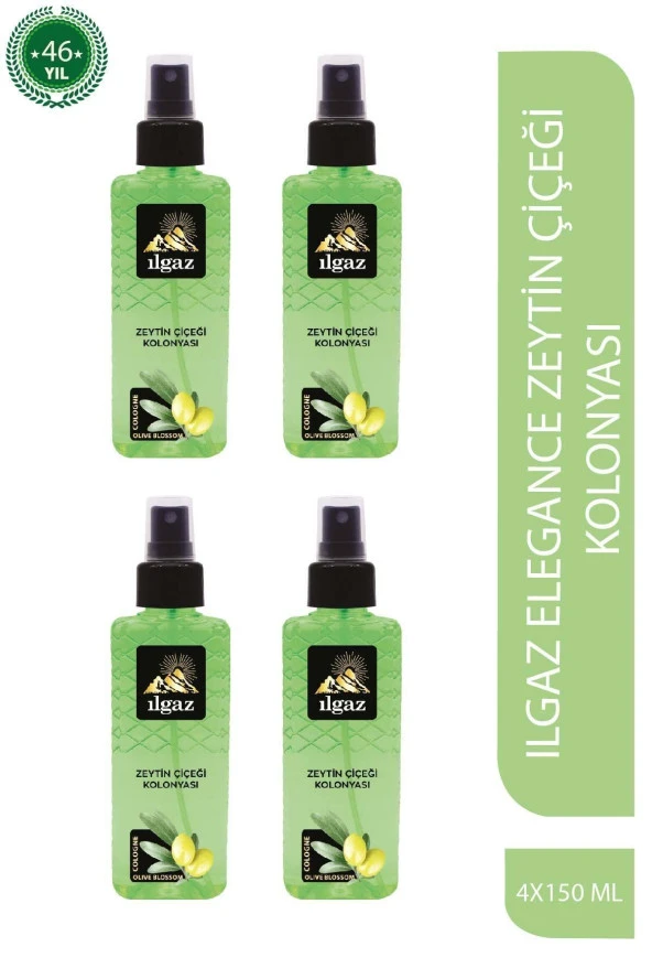 Zeytin Çiçeği Kolonyası Elegance Series 4'lü Eko Paket - 150 Ml ürün görseli 1