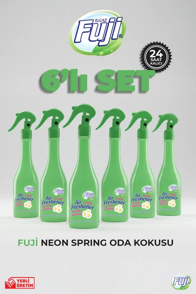 6lı Neon Air Oda Spreyi Kalıcı Bahar Oda Kokusu Spring Beyaz Papatyalar 400 ml Oda Parfümü ürün görseli 1