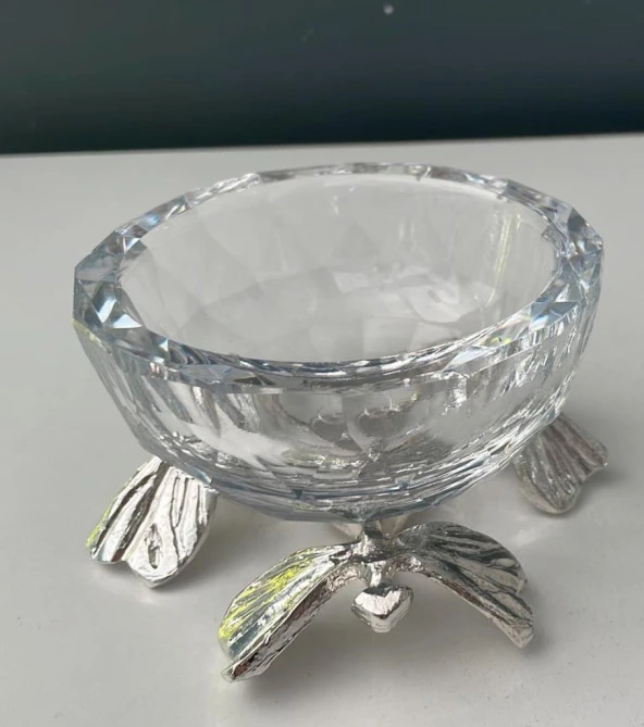 HERA KRİSTAL BÜYÜK YUSUFCUK  ÇEREZLİK GÜMÜŞ ürün görseli 1