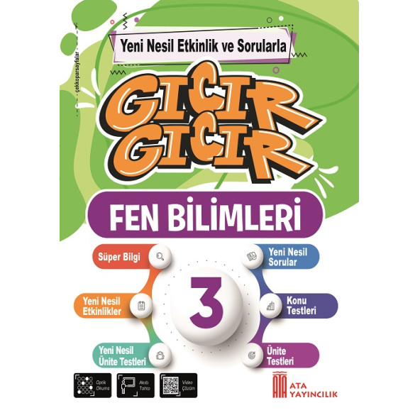 ATA YAYINCILIK 3. Sınıf Gıcır Gıcır Fen Bilimleri ürün görseli 1