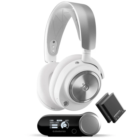 Steelseries Arctis Nova Pro Wireless Kablosuz Oyuncu Kulaklığı - Beyaz ürün görseli 1