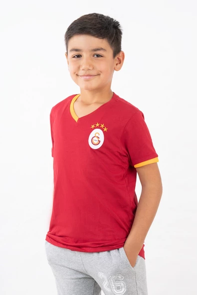 Galatasaray Lisanslı  Kırmızı Çocuk T-Shırt ürün görseli 1
