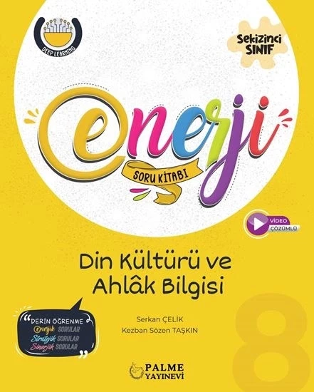 Palme 8.Sınıf Enerji Din Kültürü ve Ahlak Bilgisi Soru Kitabı Yeni ürün görseli 1