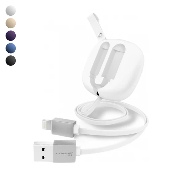 Konfulon S80 Lightning 2A 1m Makaralı Kutu Şarj Kablosu ürün görseli 1