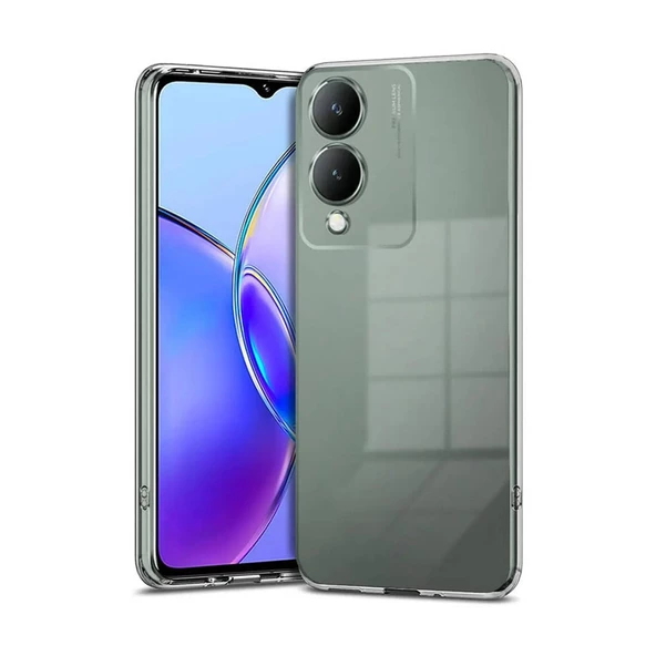Vivo Y17s Kılıf Kamera Korumalı Silikon Şeffaf Kapak ürün görseli 1
