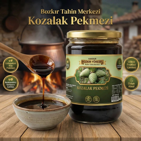 Bozkır Tahin Merkezi Geleneksel Kozalak Köy Pekmezi 800 gr (glikoz içermez) ürün görseli 1
