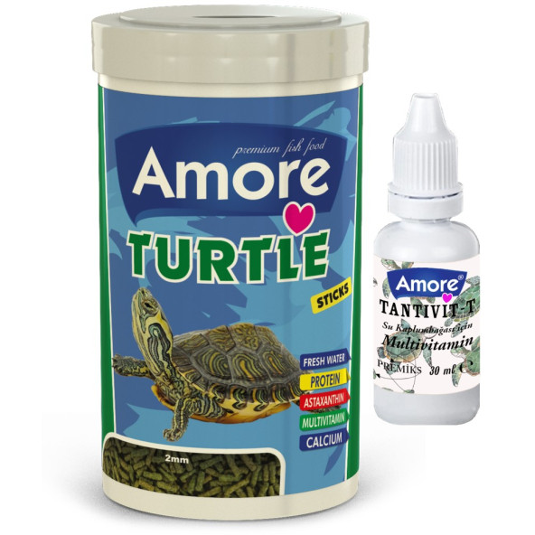 Amore Turtle Sticks 1000ml Kutu Sürüngen, Kaplumbağa Yemi Ve Vitamini ürün görseli 1