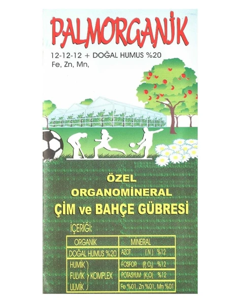 Palmorganik Çim Ve Bahçe Gübresi 15 Kg ürün görseli 1