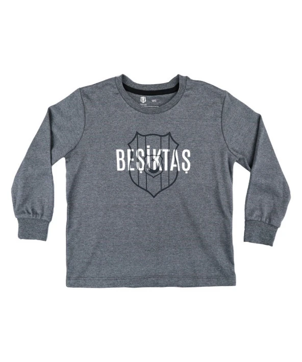 Beşiktaş Orijinal Lisanslı Logo Baskılı Çocuk Sweat ürün görseli 1