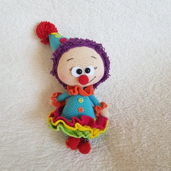 Palyaço Bonnie Amigurumi Organik Oyuncak ürün görseli 1