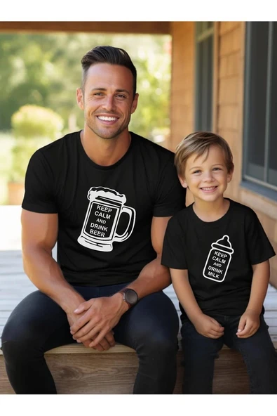 Drink Beer & Milk Baba Oğul Kız TEK ÜRÜN FİYATIDIR KOMBİN YAPMAK İÇİN EN AZ 2 ADET SEPETE EKLEYİNİZ ürün görseli 1