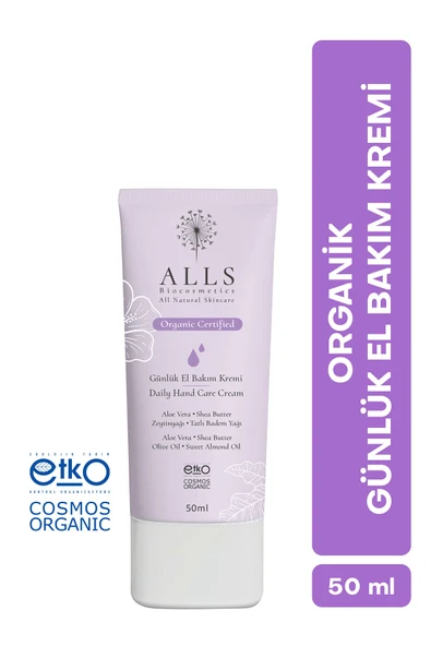 Alls Biocosmetics Organik Günlük El Bakım Kremi 50 ml ürün görseli 1