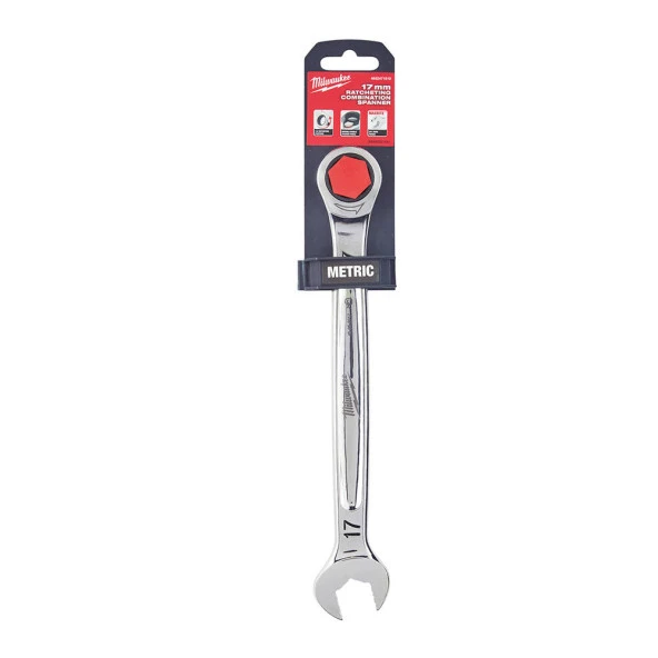 Milwaukee 17 MM Maxbite Cırcır Kombinasyon Anahtarı 4932471510 ürün görseli 1