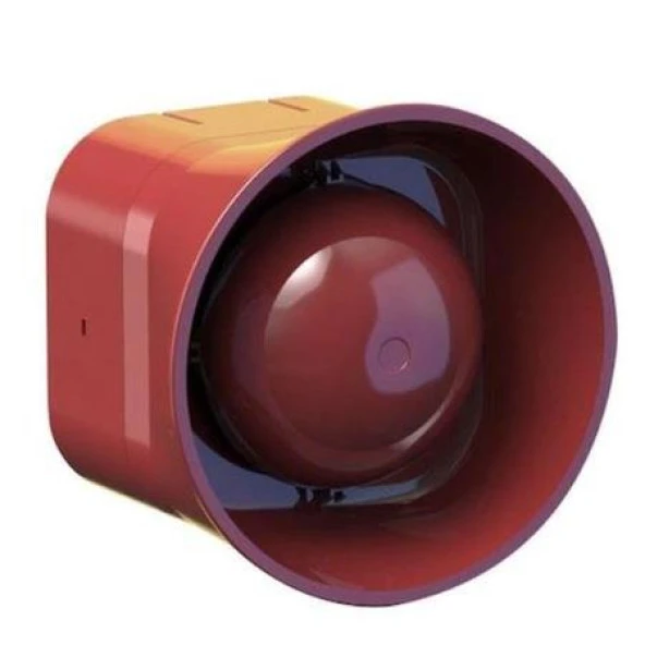 Mavigard ML-2410 24V DC Konvansiyonel Kırmızı Elektronik Siren ürün görseli 1