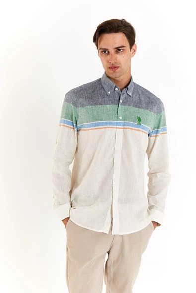 U.S. POLO ASSN. ERKEK DOKUMA GOMLEK G081SZ004-000-1837722 ürün görseli 1