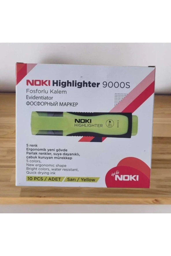 NOKİ Highligter 9000S Fosforlu Kalem ürün görseli 1