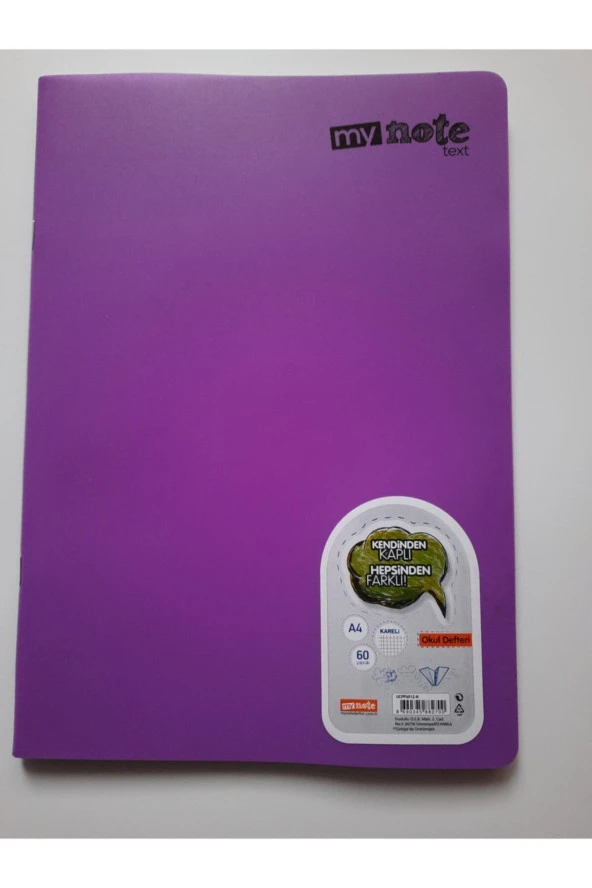 Text A4 Defter ürün görseli 1
