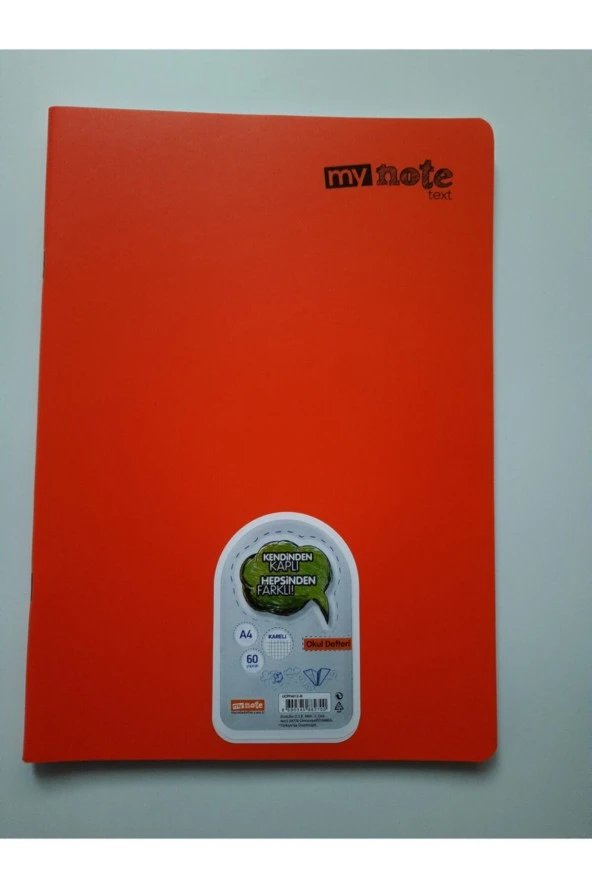 Text A4 Defter ürün görseli 1