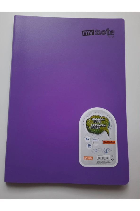 Text A4 Defter ürün görseli 1