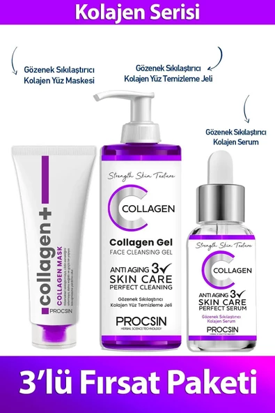 PROCSİN Gözenek Sıkılaştırıcı Kolajen Seti ürün görseli 1