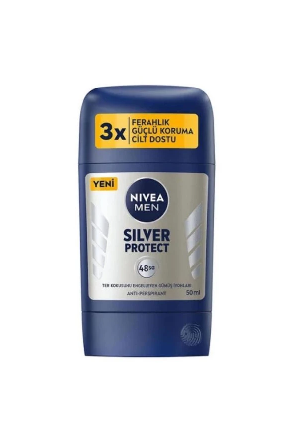 Men Erkek Stick Deodorant Silver Protect 50 ml ürün görseli 1