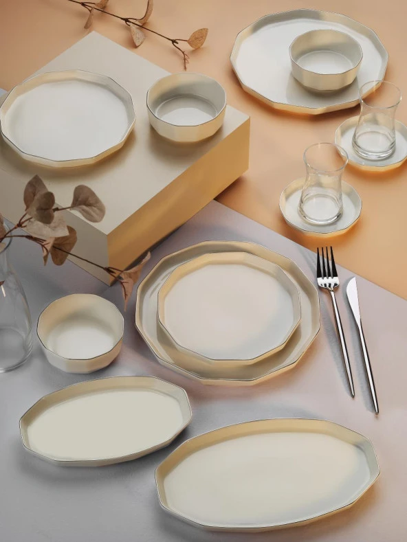 Aryıldız Ar248928 Sc Amber Platin Kahvaltı Takımı 32 Parça ürün görseli 1