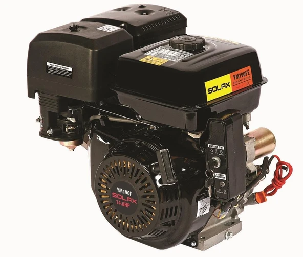 Solax YM190FE Marşlı Benzinli Motor Kamalı Krank 25 mm 14 Hp ürün görseli 1