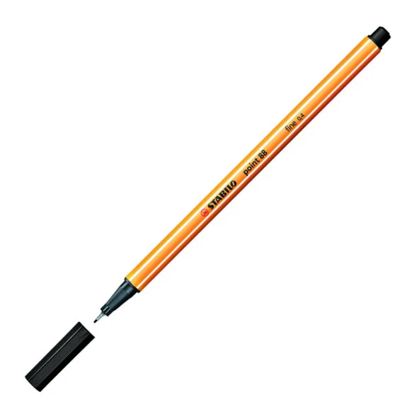 İnce Keçe Uçlu Kalem 0.4 Mm - Siyah - Resim 2