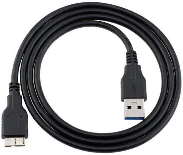 USB 3.0 Taşınabilir HDD Harddisk Veri Ara Bağlantı Kablosu 1 Metre Siyah 4280 ürün görseli 1